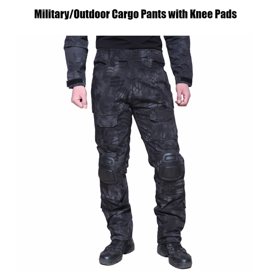 Military/Outdoor Cargo Pants with Knee Pads
