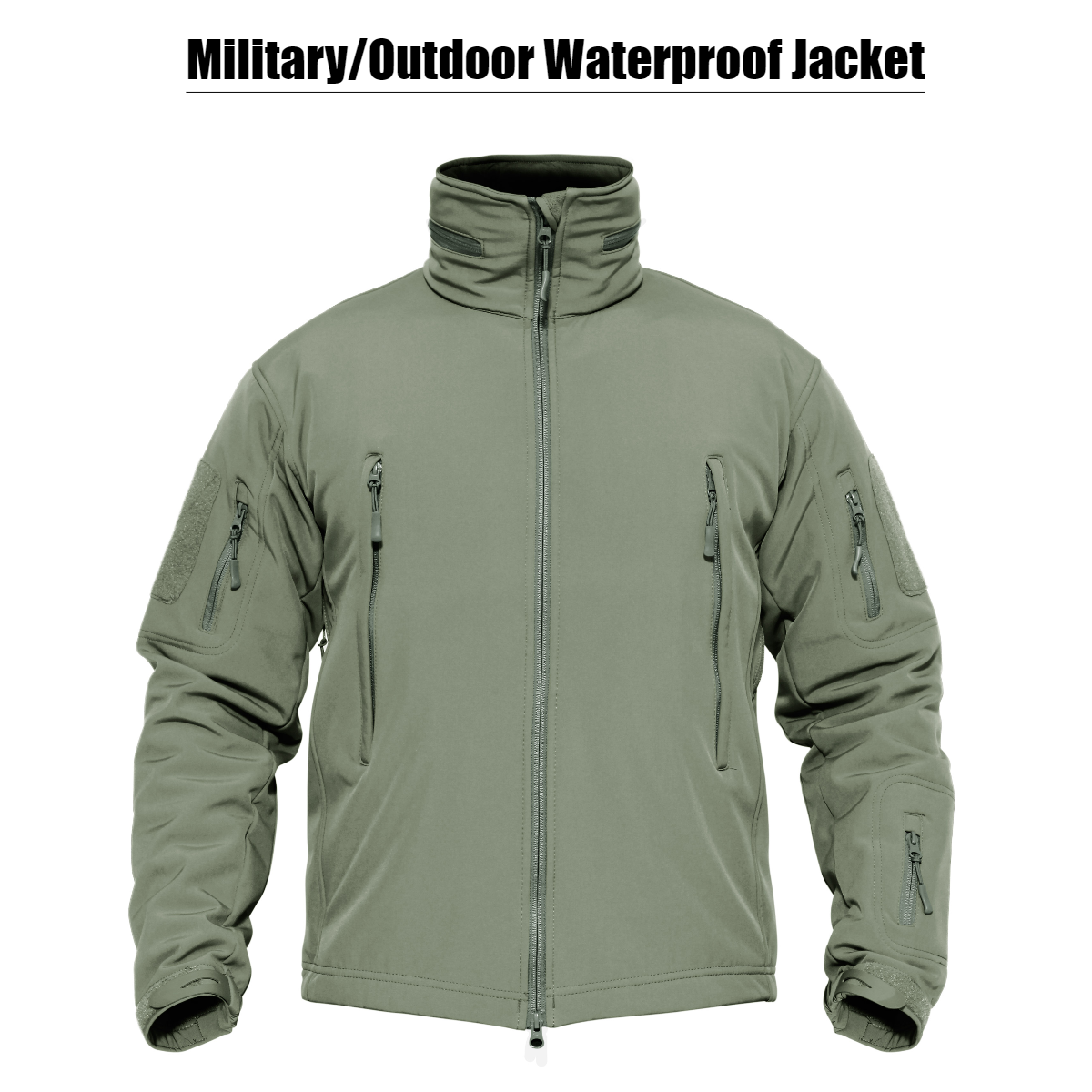 Military/Outdoor Waterproof Jacket (Detachable Hood)